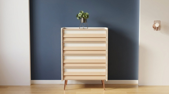 Cómoda moderna con 2 cajones Muebles Diseñador Habitación Infantil Nuevo