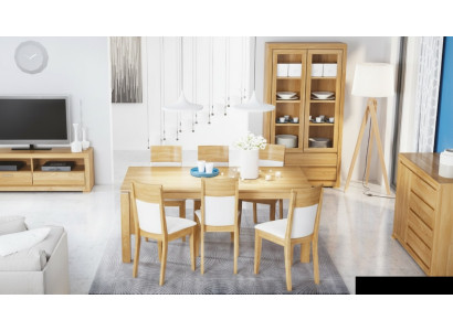 Mesa de comedor Madera Mesas Mesa de salón comedor Mesa de madera maciza 200x90cm Mesas de comedor macizas