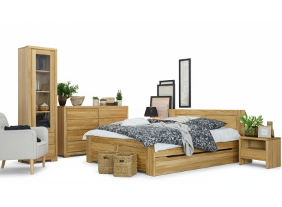 Dormitorio Cama de madera Cama de madera real Camas Hotel 180x200 cm Estilo Muebles macizos