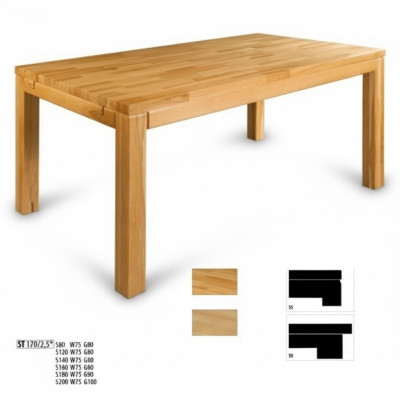 Mesa de comedor de madera Mesas Mesa de madera maciza para salón comedor Mesas de madera maciza 180x90