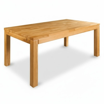 Mesa de comedor de madera para salón comedor de 140x90 cm, mesas de comedor sólidas de madera maciza.