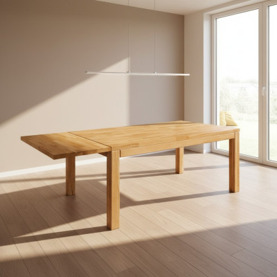 Mesa Mesa de comedor Muebles masivos Comedor 160x90cm Madera real Madera maciza Nuevo Mesas