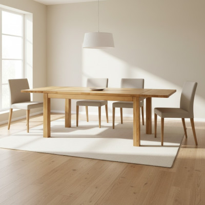Mesa de comedor de madera Mesas de madera para la sala de estar y comedor Mesa de 180x90cm de madera maciza – Mesas de comedor de madera maciza.