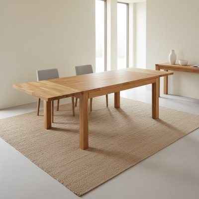 Comedor Mesa de comedor Mesa maciza  Muebles Mesa 140x90cm Madera real Madera maciza Nuevo