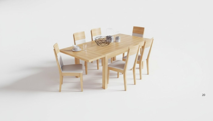 Mesa de madera de haya hecha a mano Mesa de comedor Mesa de conferencia Mesa de reuniones