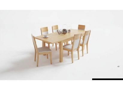 Mesa de conferencias de madera maciza comedor Mesa de comedor de haya de madera maciza.
