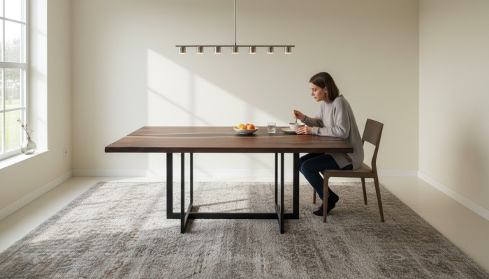 Mesa de roble macizo para conferencias, para comedor grande xxl, mesas de cocina.