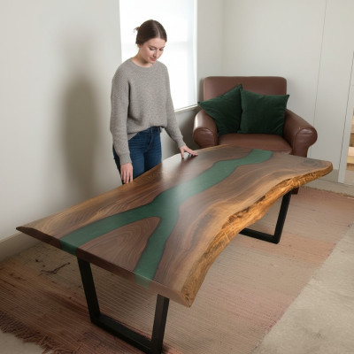 Mesa de centro Mesa auxiliar hecha a mano Mesa de diseñador Mesa de centro