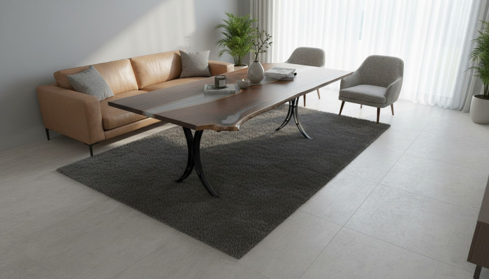 Mesa de comedor Mar Agua Río Madera real Mesa de río 220x110 Mesas