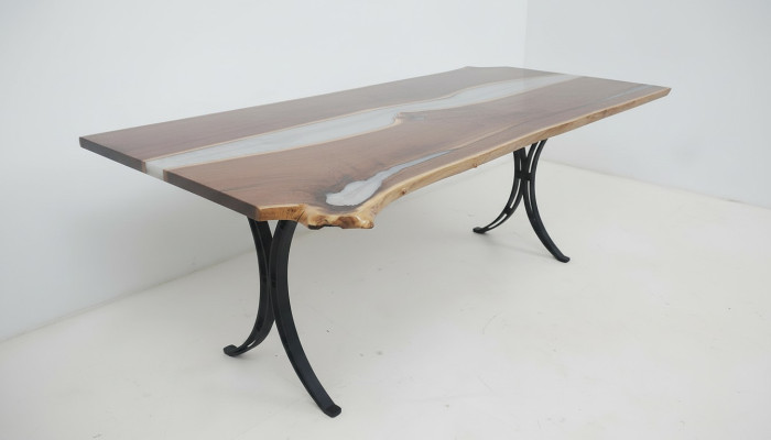 Mesa de comedor Mar Agua Río Madera real Mesa de río 220x110 Mesas