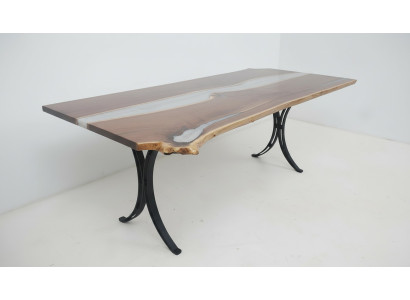 Mesa de comedor Mar Agua Río Madera real Mesa de río 220x110 Mesas