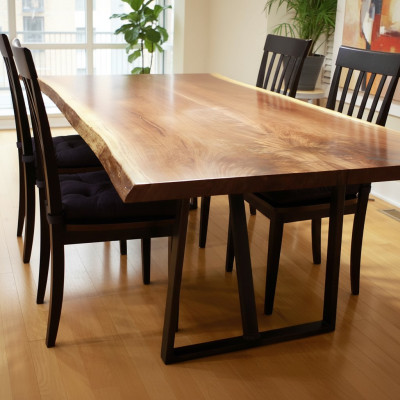 Epoxi mesa de resina de madera maciza de mesa de resina de madera maciza con agua en cascada mesa de epoxy 260x100cm.