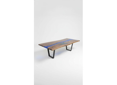Mesa de comedor Mar Agua Río Madera real Mesa de río 260x100 Mesas