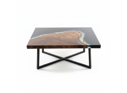Mesa de centro River Table de resina epoxídica maciza Mesas 70x40 Mesa de río