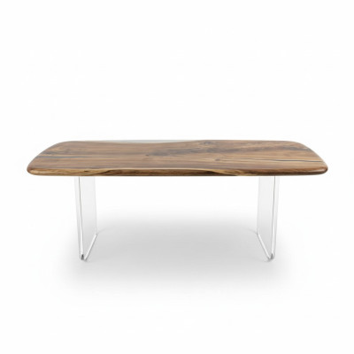 Mesa de centro River Table madera real resina epoxi mesa de río mesas macizas