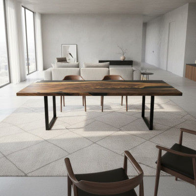 Epoxi mesa de comedor River Table 260x90 Nueva Madera real Mesas Macizas