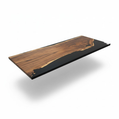 Mesa de comedor Black Water River madera real mesa de río 265x100 mesas