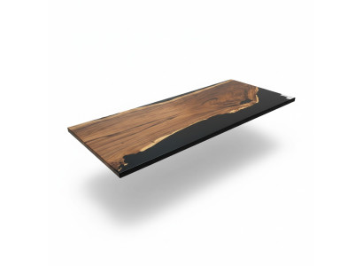 Mesa de comedor Black Water River madera real mesa de río 265x100 mesas