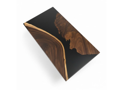 Mesa de comedor River Table auténtica decoración de madera sólida de mesa de resina epoxi.