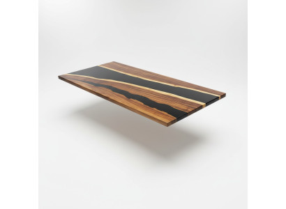 Epoxi resonancia mesa de comedor de madera maciza de verdad muebles de mesa de resina de agua 200x90 Nuevo.