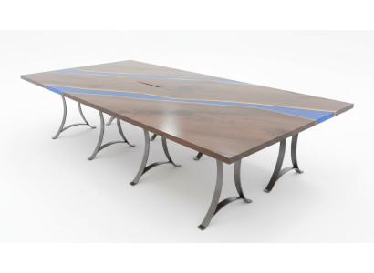 Mesa de madera comedor Resina epoxi Muebles Mesa de conferencia de resina epoxi nueva