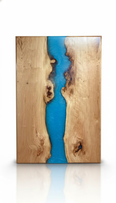 Epoxi mesa de resina de madera maciza de agua muebles de resina epoxi. Nuevo 200x90