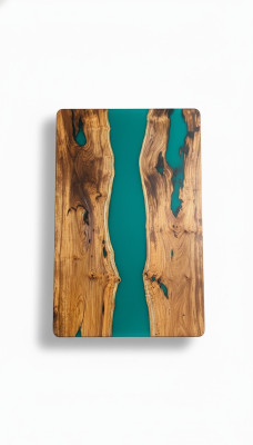 Mesa de comedor Diseño Mesa Mesas modernas Mar Océano Río Muebles 200x90 Resina epoxi