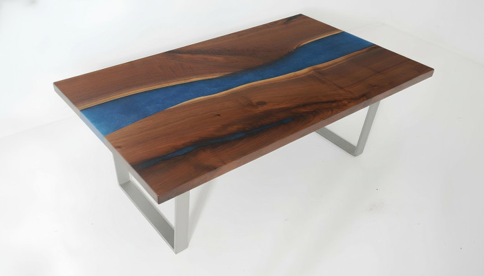 Mesa auxiliar de diseñador Mesa de centro Muebles de resina epoxi Mesa Mesa de centro Resina epoxi Mesas