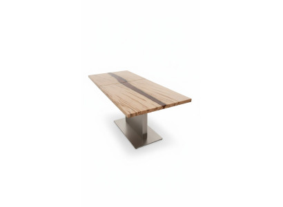 Mesa de resina epoxi mesa de comedor de madera real muebles macizos mesa de epoxi de cascada de resina conferencia