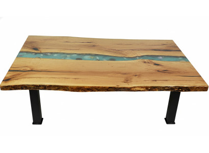 Mesa auxiliar Mesa de centro Muebles de resina epoxi Mesa de diseñador Mesa de resina epoxi 120x70cm