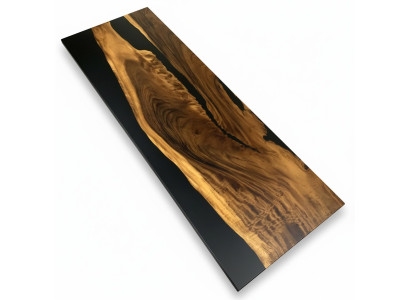 Epoxi de resina mesa de comedor madera real muebles macizos mesa de resina de agua 260x91cm