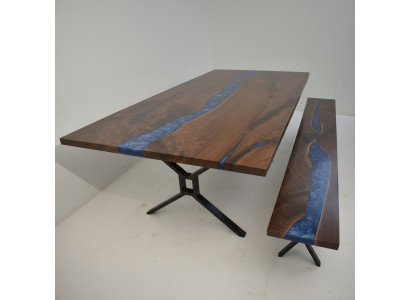 Diseño Banco de mesa Mesa de comedor Mesa de cocina Mesas Bancos Madera maciza Madera real Sala de estar