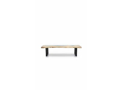 Epoxi resina mesa de comedor madera maciza muebles de resina de agua en cascada mesa de resina de 250x60cm