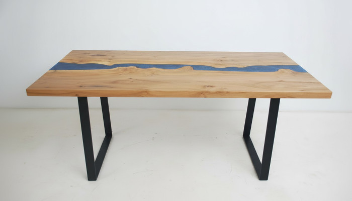 Encargo especial Mesa de madera real de resina epoxi Tabla de río Epoxi Precio 1m² Mesas Resina