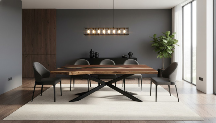 Resina epoxi a medida Mesa de resina epoxi madera real Precio 1 metro cuadrado Mesas