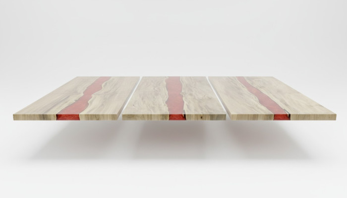 Epoxidharz Epoxy Río A la medida Mesa Madera real Precio 1mq Mesas Resina