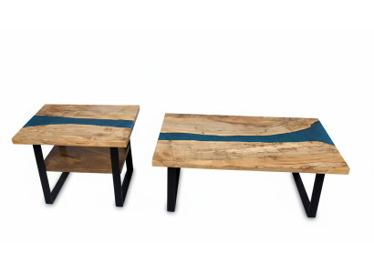 Fabricación a medida Mesa Resina epoxi Resina epoxi Río Madera real Precio 1 metro cuadrado Mesas