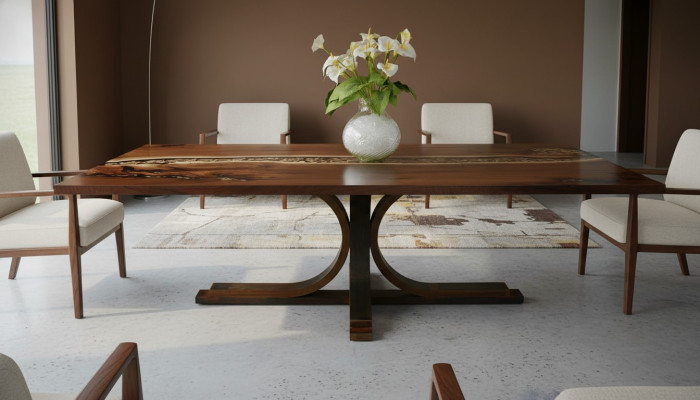 Madera real resina epoxi mesa a medida Río de epoxi Precio 1 metro cuadrado Mesas de resina