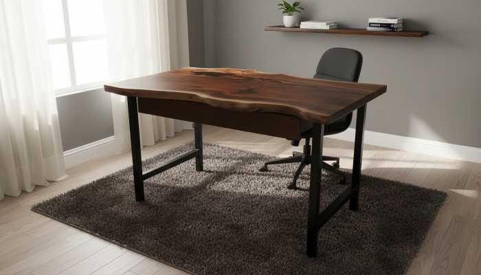 Muebles de diseño Escritorio 100*70cm Hecho a mano Madera Mesas Macizas
