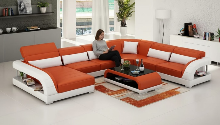 Sofá esquinero del sofá del paisaje de vida conjunto de sofás de diseñador Sofás de Sofás Sofás de Espuma