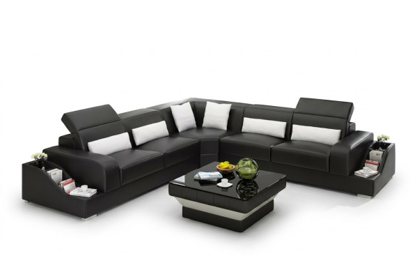 Sofá de cuero Sofás Diseño Sala de estar Muebles tapizados baratos Conjunto de sofás Sofa Nuevo