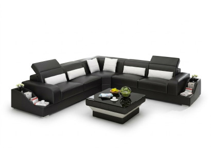 Sofá de cuero Sofás Diseño Sala de estar Muebles tapizados baratos Conjunto de sofás Sofa Nuevo