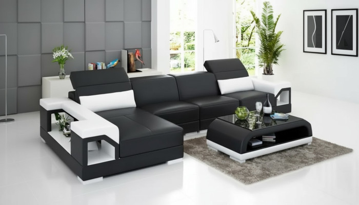 Diseño sofás sofá de esquina conjunto de cuero sofá muebles tapizados sofás sofá de cuero sala de estar