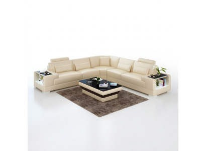 Diseño sala de estar sofá muebles esquineros sofá de esquina de cuero tapizado sofá