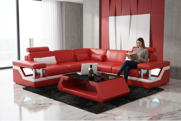 Sofá de salón conjunto de sofás conjunto de esquina sofá de cuero tapizado sofá cojín