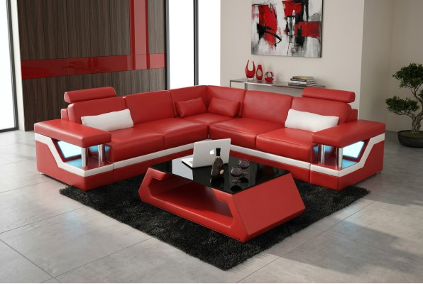 Sofá de salón conjunto de sofás conjunto de esquina sofá de cuero tapizado sofá cojín