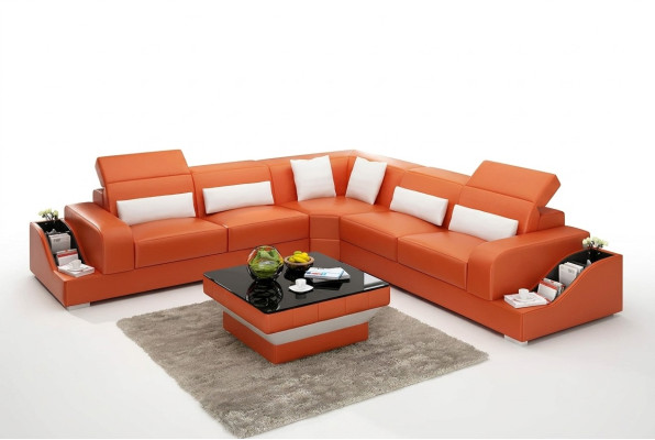 Conjunto de sofás Sofá de cuero Sofá de esquina Tapizado Sofá Conjunto de sofás Sofá seccional