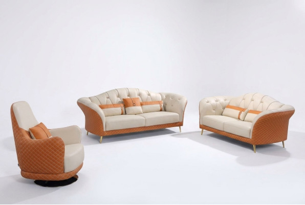 Muebles exclusivos de diseñador para tapicería, conjunto de sofás de 32 plazas, 2 piezas. Conjunto de sala de estar.
