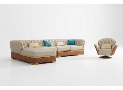 Conjunto de sofás en forma de esquina, sofá de cuero, sofá de esquina, tapicería, sofá, paisaje de vida