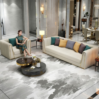 Acero inoxidable Muebles de diseño exclusivo 31 plazas Taburete Sofá Juego de tapicería